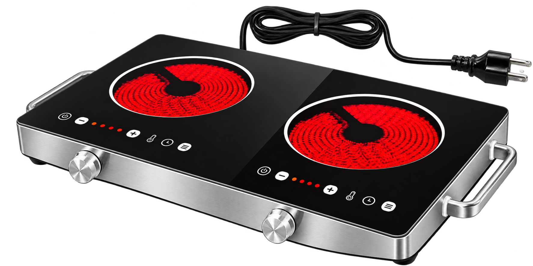 Two-burner electric stove